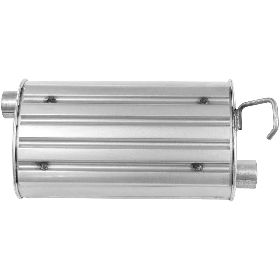 18971 – WALKER EXHST Exhaust Muffler, OE Replacement 8.81 Inch Width x 4-1/4 Inch Height Oval Aluminized Steel Case S...